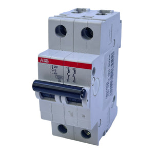 ABB S202 C6 circuit breaker 4kV 6A 50/60Hz 110V DC 2-pole AC/DC 4W