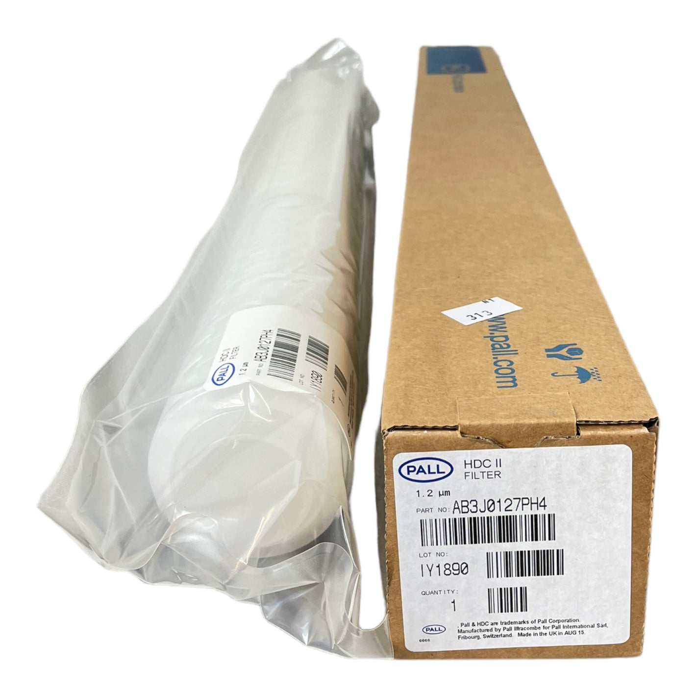 Pall AB3J0127PHA Filter ID: 35 mm / A: 57 mm / Ø 70mm / L: 800 mm