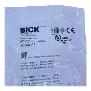 Sick WTV2S-2P3220 Miniatur-Lichtschranke für industriellen Einsatz 1064661