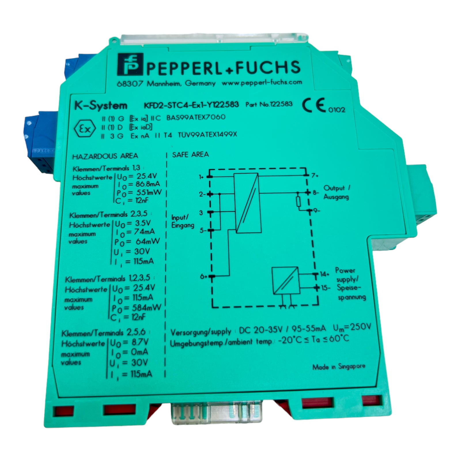 Pepperl+Fuchs KFD2-STC4-EX1.2O Safety Barrier Module – 231389