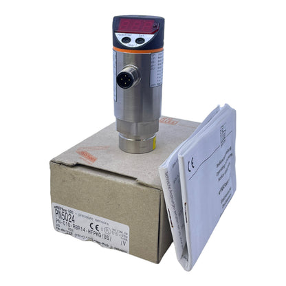 Ifm PN5024 pressure sensor with display 18-30 V DC 250 mA IP65 10 bar 