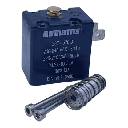 Numatics 237-570B Magnetspule 200-240V AC 50Hz 0,021-0,031A 220-240V AC 60Hz