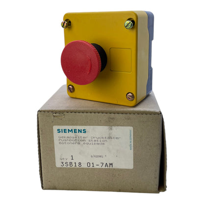 Siemens 3SB18 01-7AM Gekapselter Drucktaster Siemens 3SB18 01-7AM Drucktaster 3S