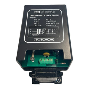 Detas GSA-TRTL15 power supply 3x 400VAC 24VDC 15A for industrial use power supply