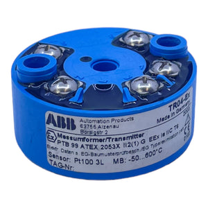ABB TR04.Ex Messumformer/ Transmitter MB: -50…600°C ABB Messumformer/Transmitter
