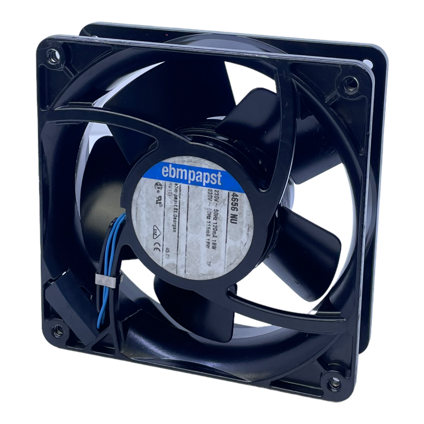 EBM Pope 4656 NU axial fan 230V ~ 50Hz 120mA 19W 230V ~ 60Hz 115mA 18W 