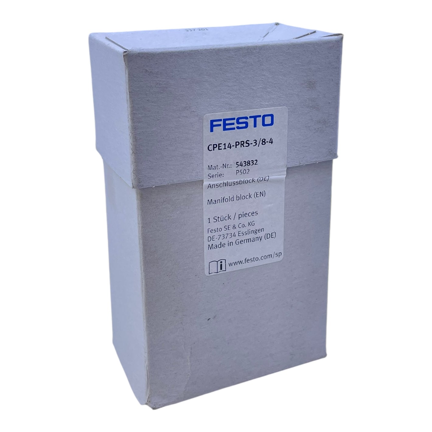 Festo CPE14-PRS-3/8-4 Anschlussblock für industriellen Einsatz 543832 CPE14-PRS3