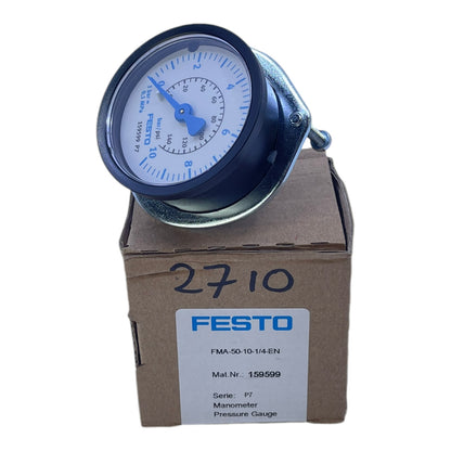 Festo FMA-50-10-1/4-EN Manometer für industriellen Einsatz 159599 FMA-50-10-1/4-