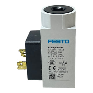 Festo PEV-1/4-B-OD Druckschalter für industriellen Einsatz 175250 PEV-1/4-B-OD