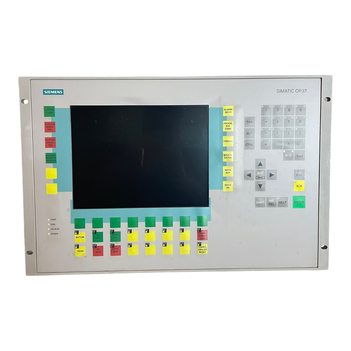Siemens 6AV3637-6AA26-0AA0 Operator Panel for Industrial Use