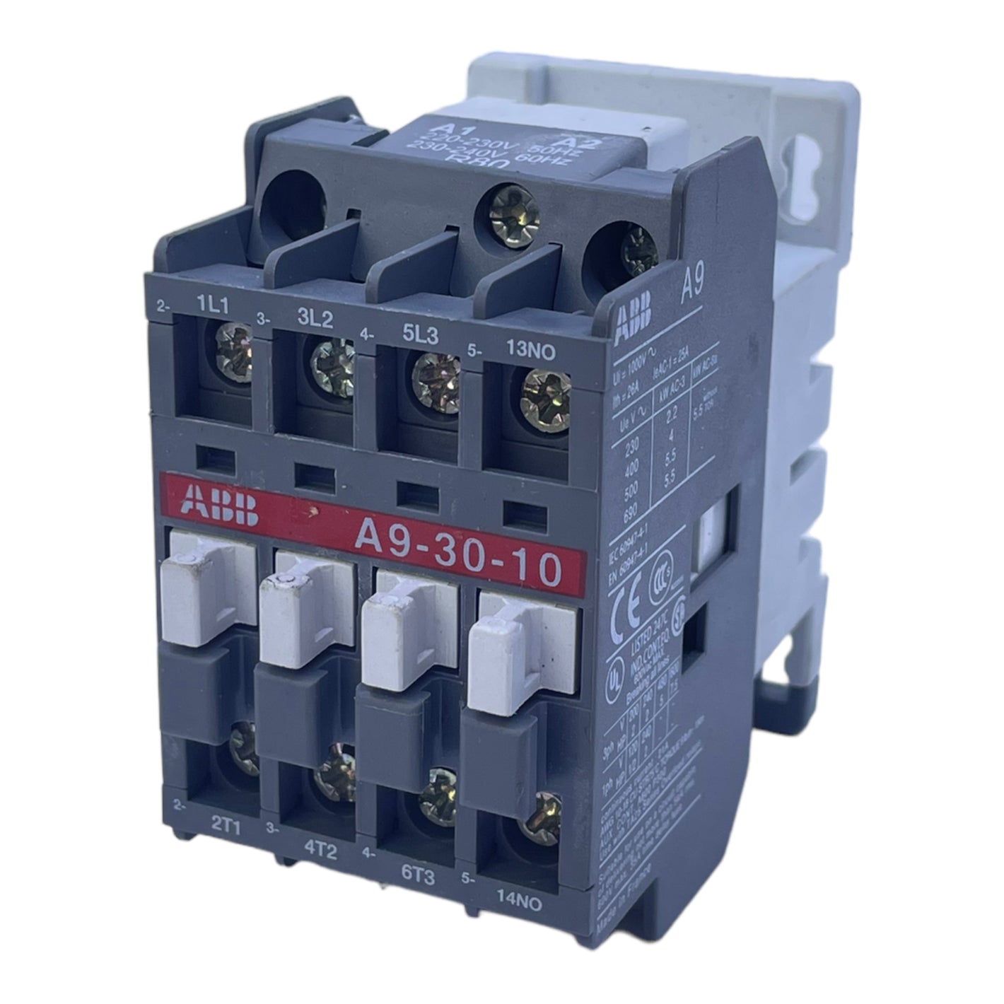 ABB A9-30-10 motor protection switch 690 V 50/60Hz 4kW 2A 8kV 50 Hz 220 ... 230 V 