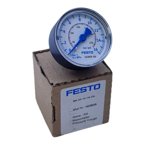 Festo MA-50-16-1/4-EN pressure gauge for industrial use 162839 MA-50-16-1/4-EN