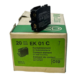 Klöckner Moeller EK01C Kontaktelement für Bodenbefestigung 600VAC 10A VE:20Stk.