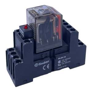 Finder 94.84.10+ 353-118 plug-in relay 6/24V DC 5A/250V 