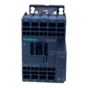 Siemens 3RH2131-2BB40 Hilfsschütz 24V DC 50/60Hz +3RT2916-1BB00 Hilfsschütz