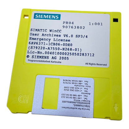 Siemens 6AV6371-1CB06-0DX0 SIMATIC WinCC/Connectivity Pack V6.2 Siemens 6AV6371-