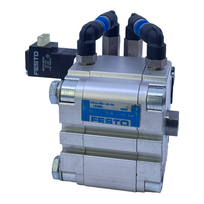 Festo ADVU-50-15-PA compact cylinder 156551 with solenoid valve 0.8-10bar