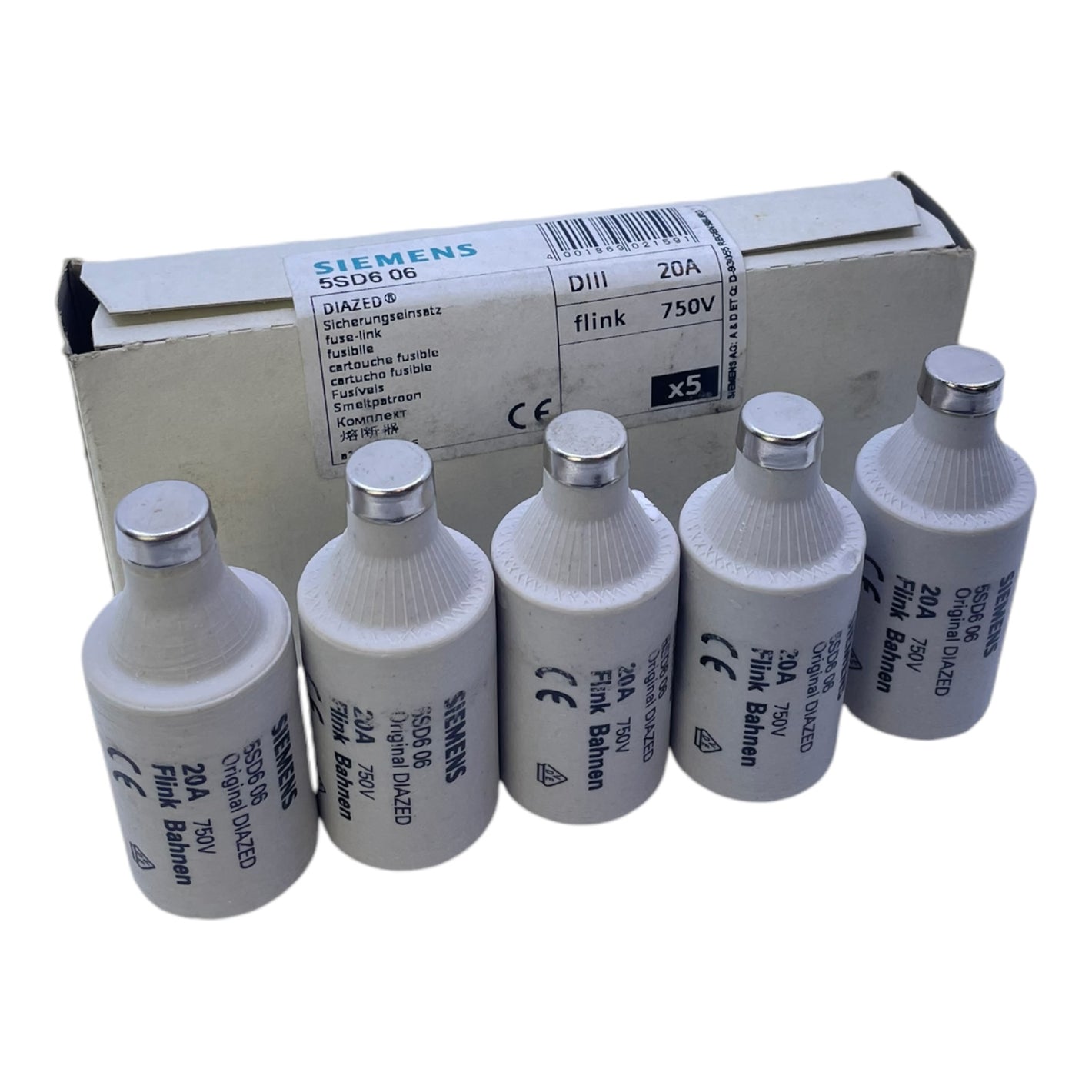 Siemens 5SD606 Sicherungseinsatz VE:5stk/pcs Siemens 5SD606 Sicherungseinsatz 5S