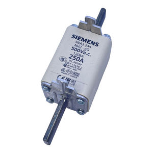 Siemens 3NA3244NH2-gG NH-Sicherungssatz 250A 500V AC 120kA VE:3stk