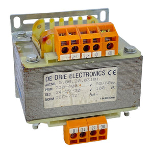 Drie 5.00.20.03101 Transformer 50/60Hz 230-400V for industrial use