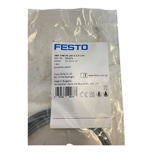 Festo SMT-10M-PS-24V-E-2.5-L-OE proximity switch for industrial use 551373 F
