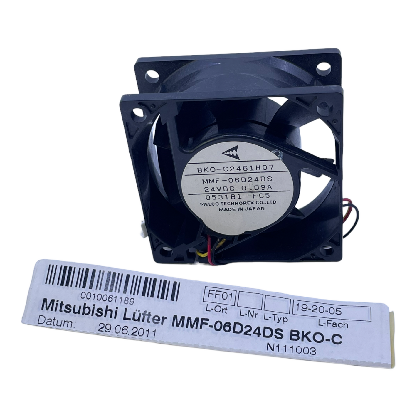 Mitsubishi MMF-06D24DS BKO-C fan 24V DC 0.09A