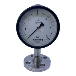 Budenberg P254A/WF pressure gauge 0 - 6bar