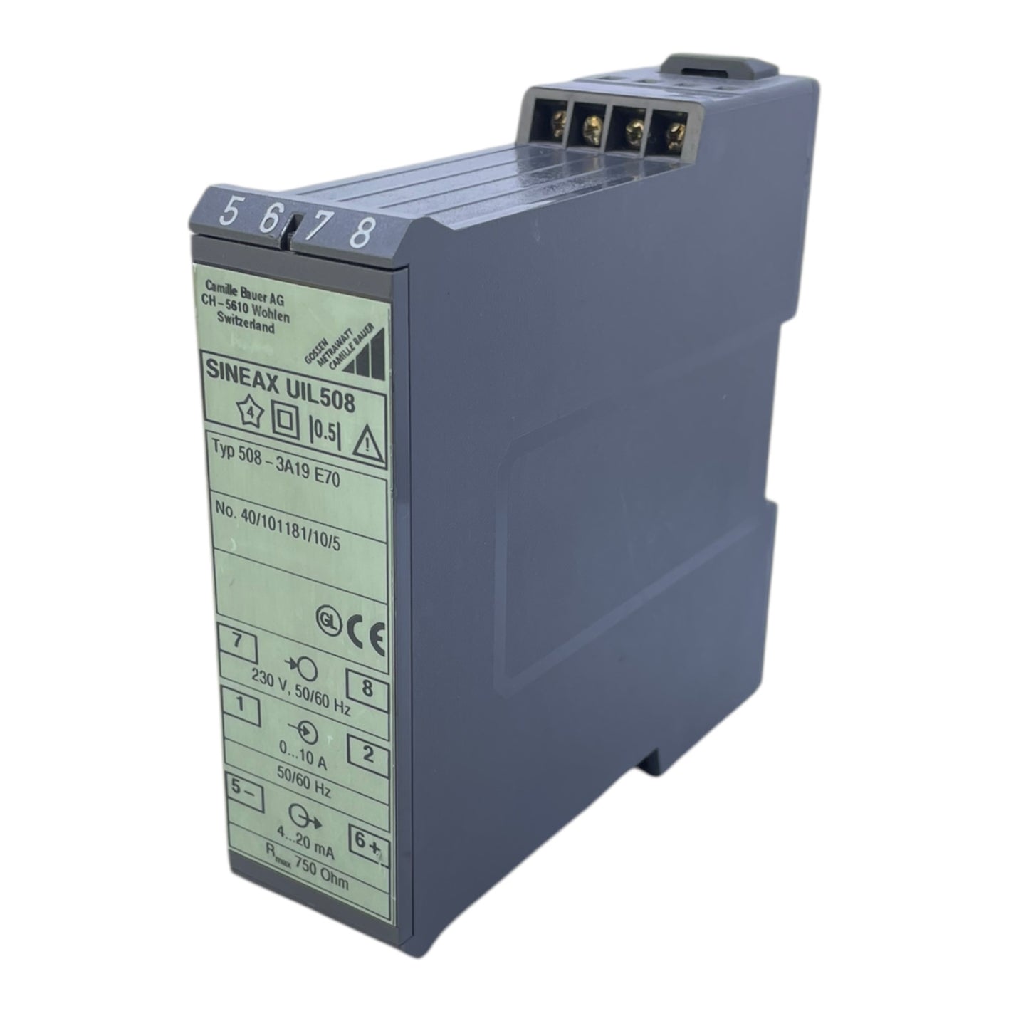 Camille Bauer SINEAX UIL508 measuring transducer Camille Bauer SINEAX UIL508 measuring transducer 