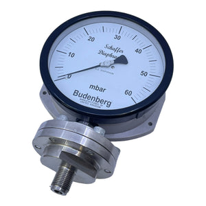 Budenberg 03463001 Manometer für industriellen Einsatz 0-60mBar Budenberg