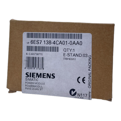 Siemens 6ES7138-4CA01-0AA0 Powermodul 24V DC