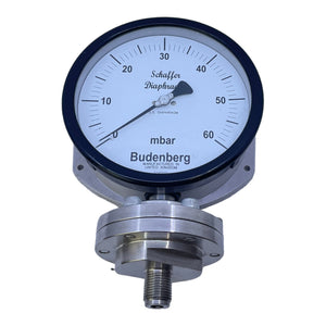 Budenberg 03463001 Manometer für industriellen Einsatz 0-60mBar Budenberg