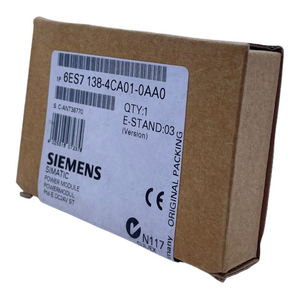 Siemens 6ES7138-4CA01-0AA0 Powermodul 24V DC