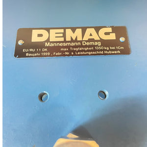 DEMAG EU/RU 11 DK push trolley for trolley for industrial use