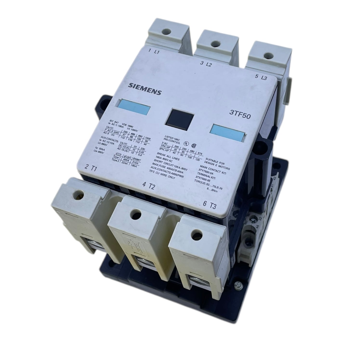 Siemens 3TF5022-0AP0 power contactor Siemens 3TF5022-0AP0 power contactor Siemens 