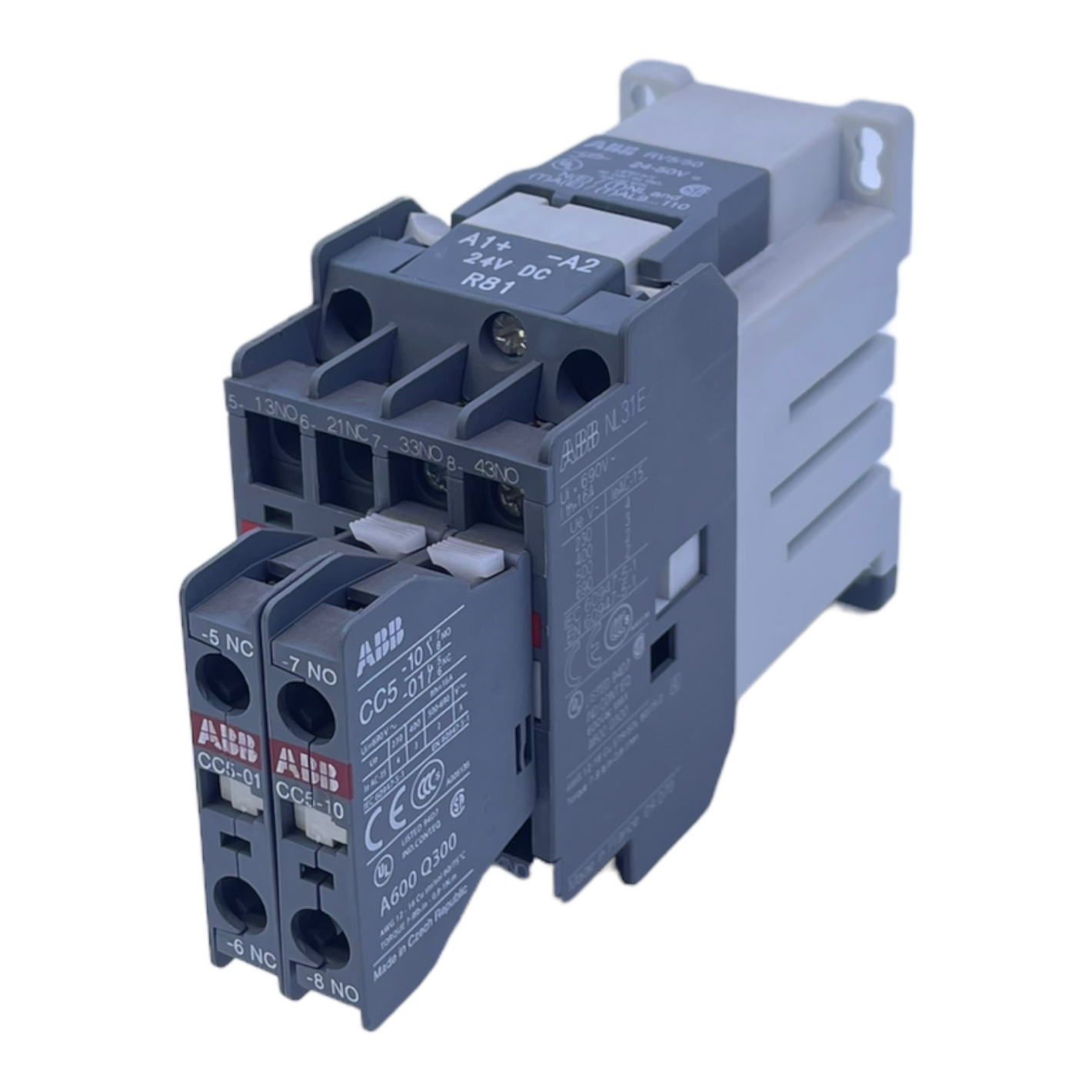 ABB NL31E + CC5-10+ CC5-01 Motor protection switch 24V DC 