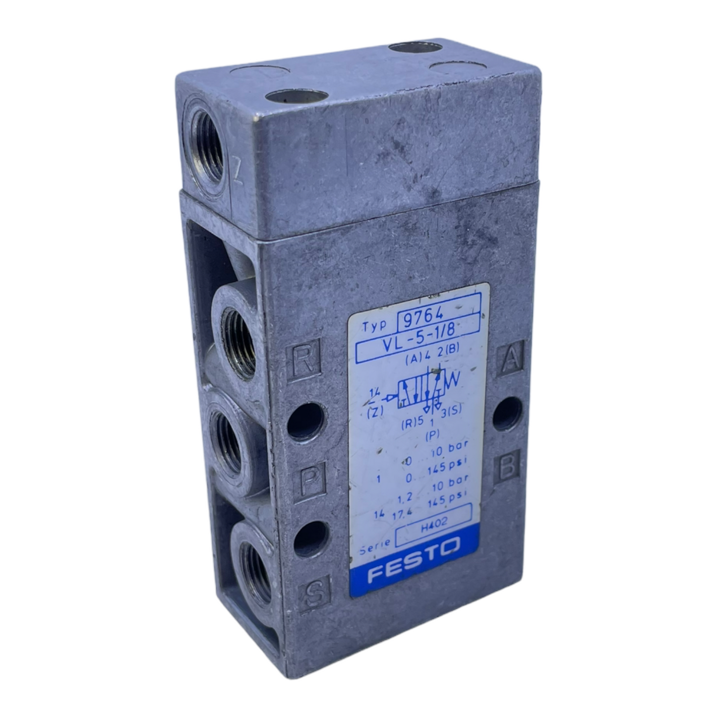 Festo VL-5-1/8 pneumatic valve 9764 0...10bar 1.2...10bar Festo pneumatic valve 
