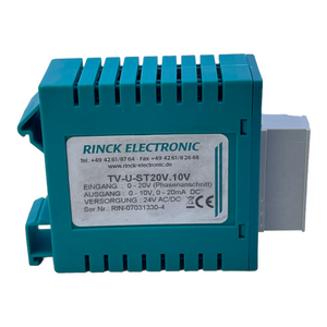 Rinck Electronic TV-U-ST20V.10V Trennverstärker für industriellen Einsatz 24V