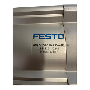 Festo DSBC-100-200-PPVA-N3 standard cylinder 1384811 12 bar for industrial use