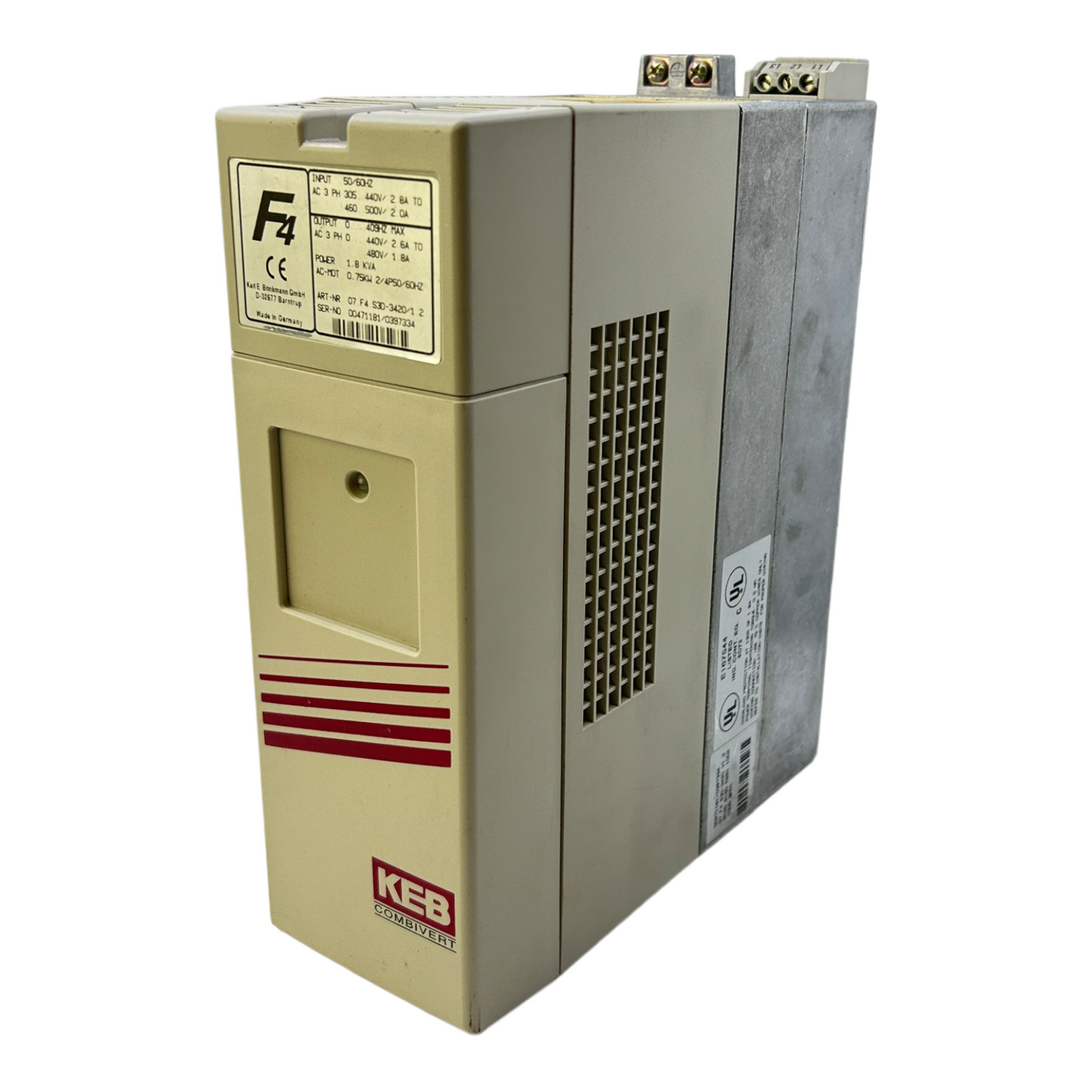 KEB 07.F4.S3D-3420/1.2 Frequenzumrichter 0,75kW für industriellen Einsatz KEB