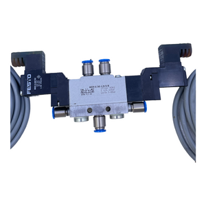 Festo MEH-5/3G-1/8-SB solenoid valve 173142 + MEH-3-24VDC 107107 solenoid valve