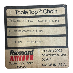 Rexnord LF882K10 conveyor chain for industrial use conveyor chain