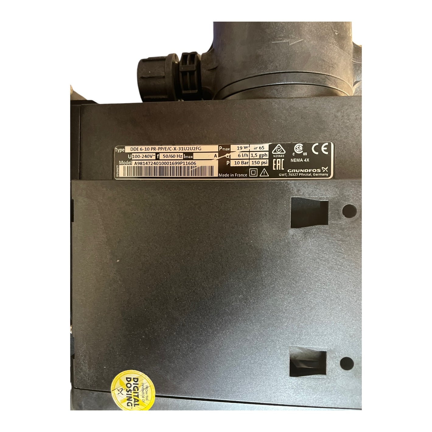 Grundfos DDE 6-10 PR-PP/E/C-X-31U2U2FG Dosierstation für industriellen Einsatz