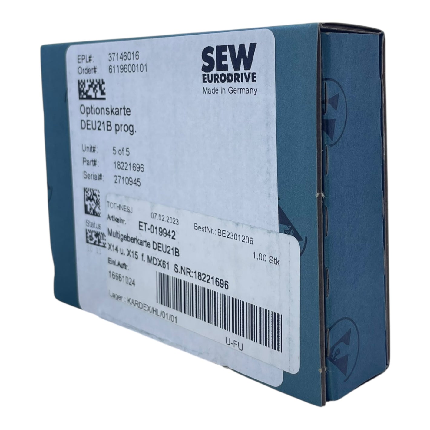 SEW EURODRIVE DEU21B Optionskarte Multigeberkarte für MDX61 X14/X15