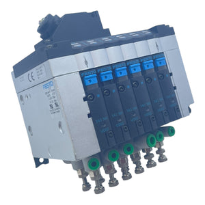 Festo Ventilinsel CPV14-GE-MP-6 mit 6 Magnetventilen 161360 UD02 10bar