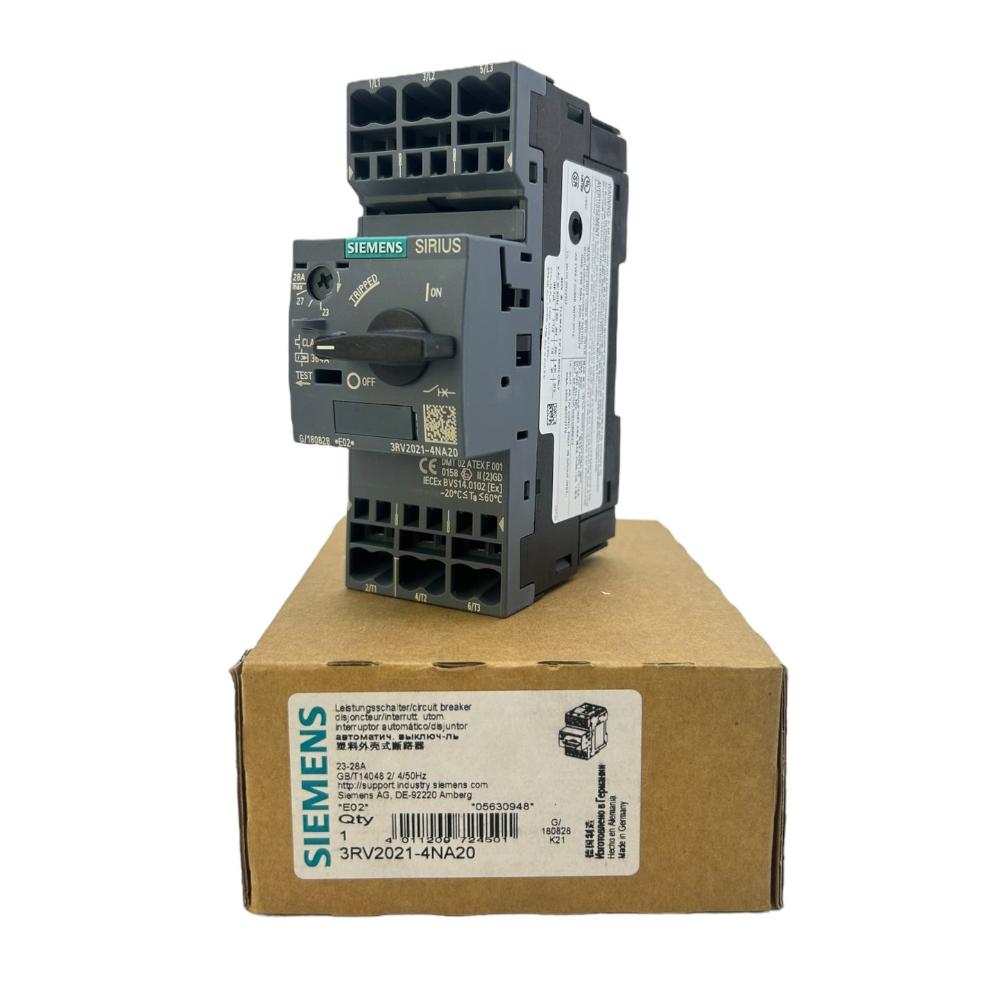Siemens Motorschutzschalter 23-28A 3RV2021-4NA20 SIRIUS