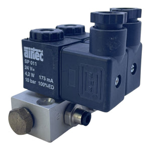 Airtec Magnetventil SP011 Doppelventil 24V DC 4,2W 10bar MS183102HN Industrie