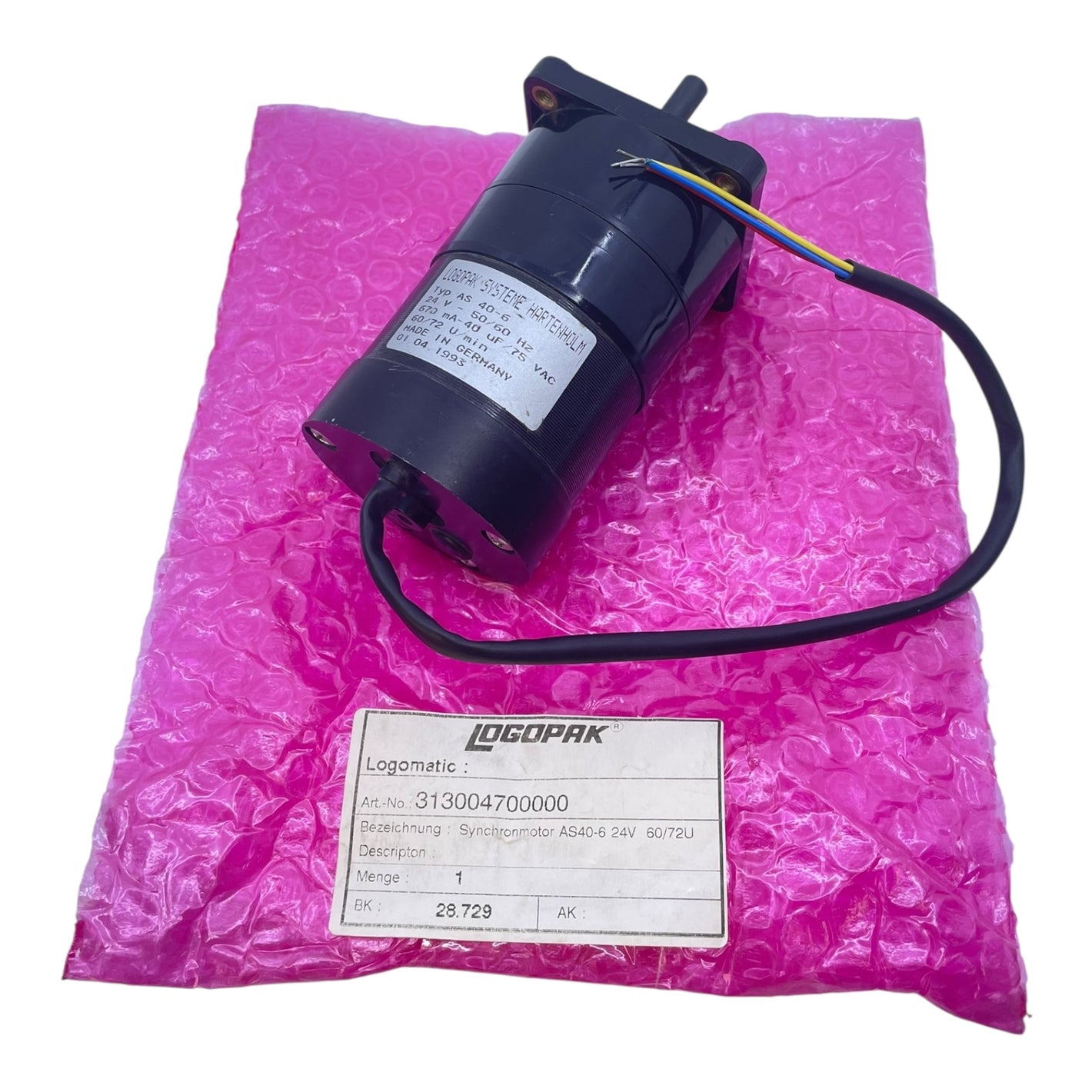 Astro Synchronmotor AS40-6 24V Synchronmotor von Astro für die Industrie