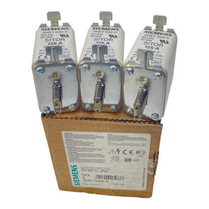 Siemens HLS-Sicherungseinsatz 3NE1022-0 125A 690V VE:3stk Sicherungseinsatz