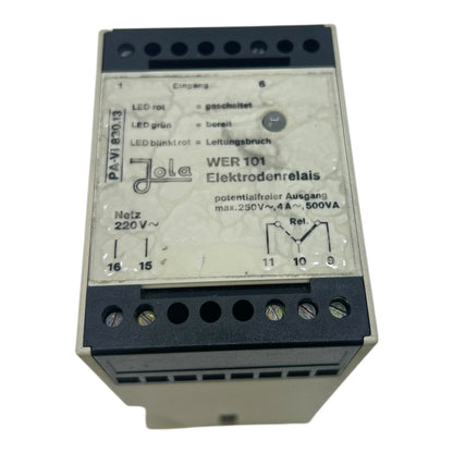 Jola Elektrodenrelais WER 101 Elektrodenrelais von Jola für die Industrie