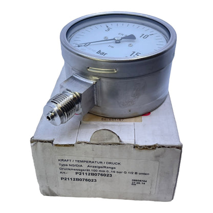 Tecsis Manometer 0-16bar G1/2 P2112B076023 Manometer von Tecsis für Industrie